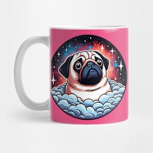 pug dog in the galaxy Mug